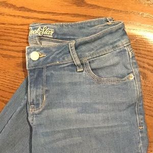 Rockstar style blue jeans
